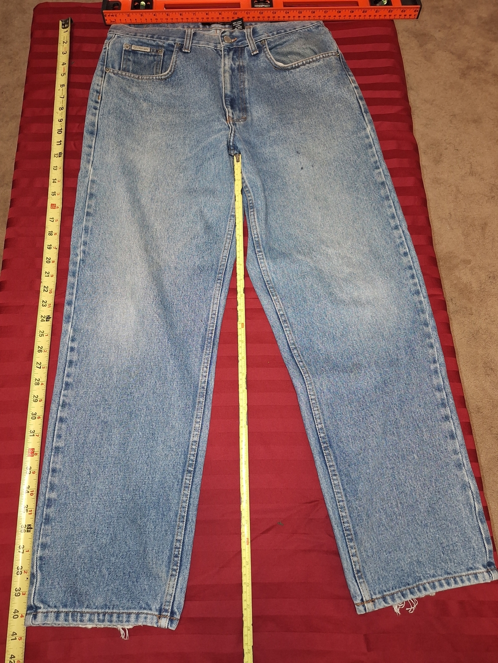 Calvin Klein Jeans Light Blue Relaxed Straight Leg Jeans